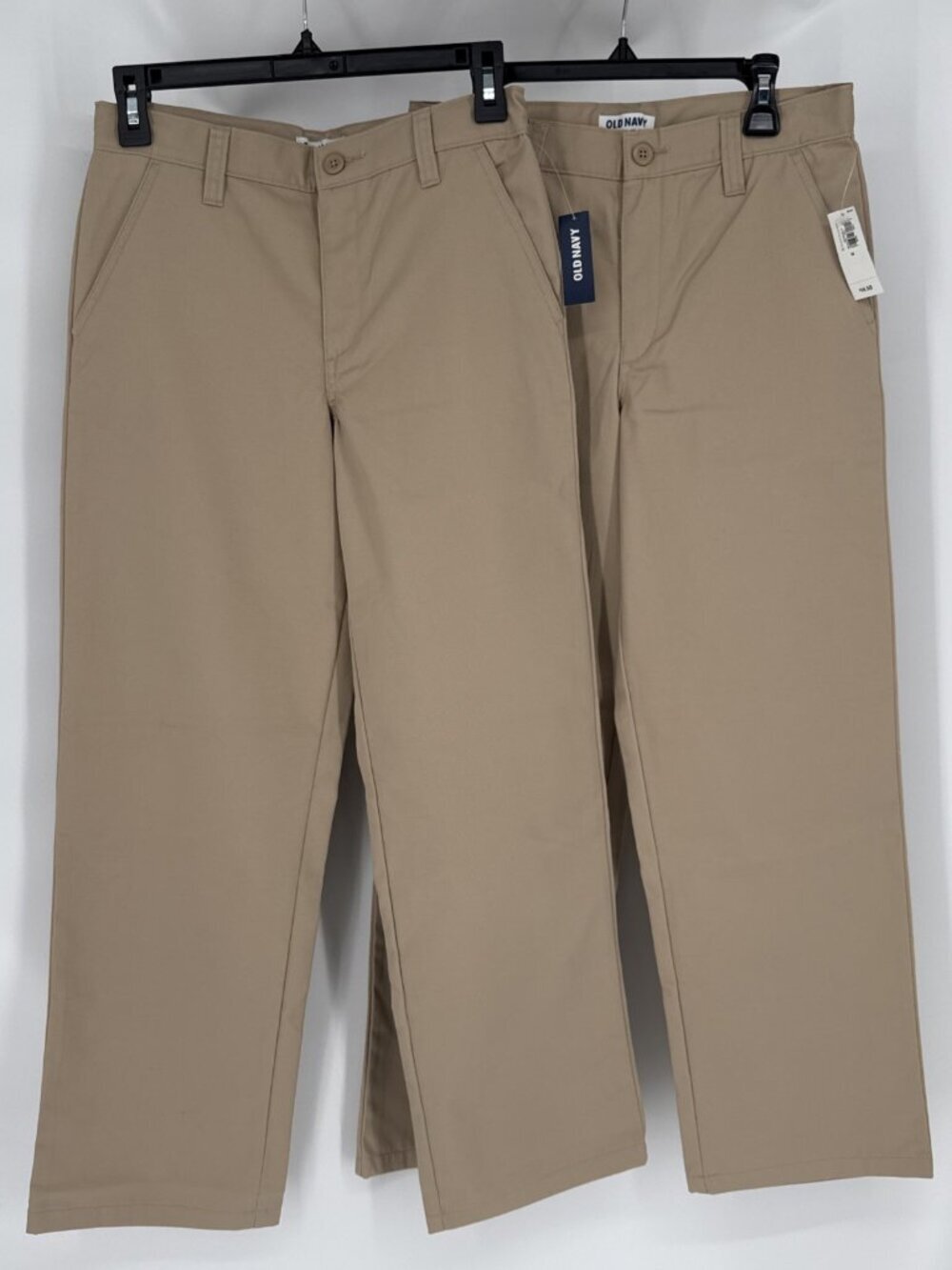 Old Navy Khaki Pants Boys Size 14 Uniform NWT Lot Of 2 Pair